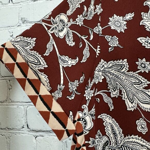 Scotch and Soda Womens M Hip Hop Voila Short Sleeve Mixed Print Mini Dress - Picture 9 of 16